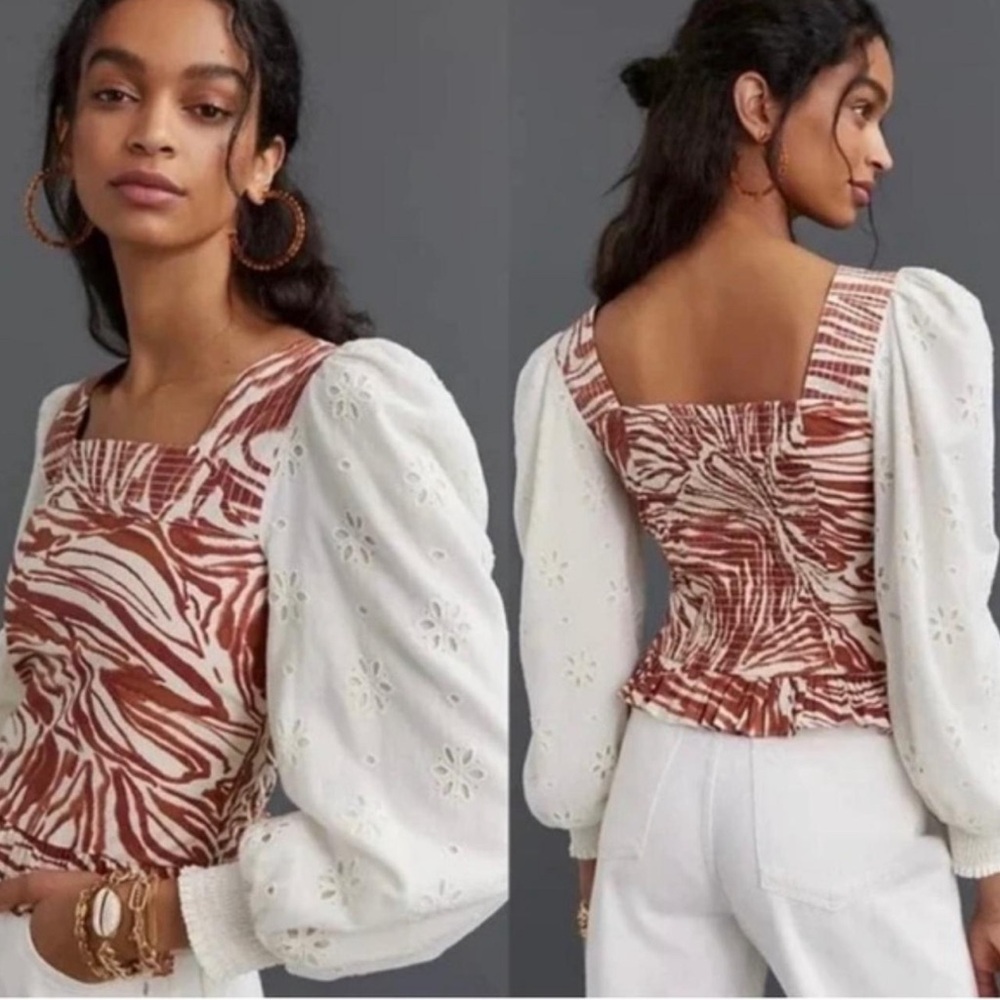 Anthropology Top “Love the Label” brand. NWT, missing zipper.